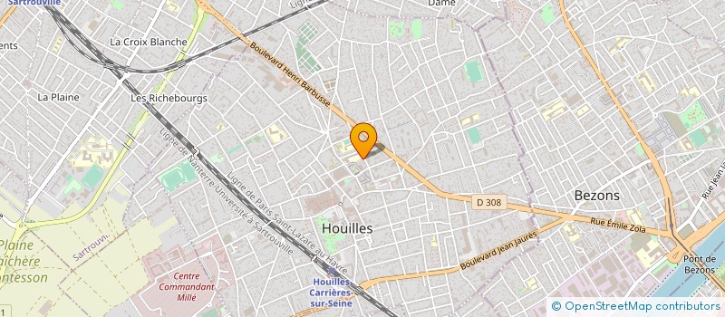 localisation de l'entreprise GROUPE KAINOS  CARRIERES-SUR-SEINE