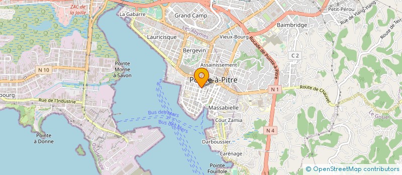 localisation de l'entreprise GROUPE KARAM  POINTE A PITRE