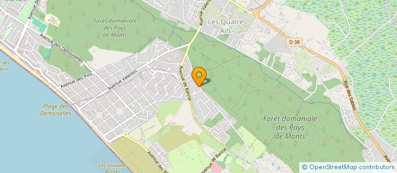 localisation de l'entreprise GROUPE KARAOKE LES CANARDS - GKLC  SAINT-JEAN-DE-MONTS