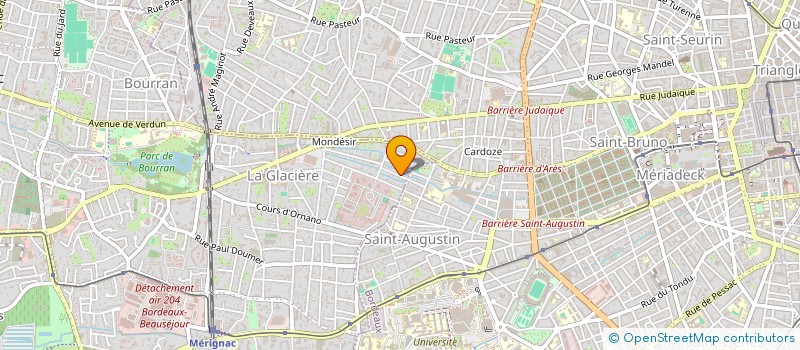 localisation de l'entreprise GROUPE KBI  MERIGNAC