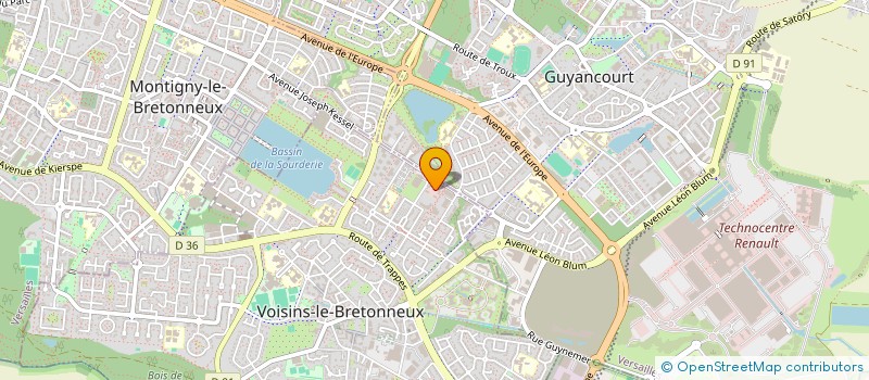 localisation de l'entreprise GROUPE KCR à VOISINS-LE-BRETONNEUX