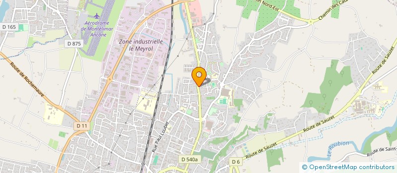 localisation de l'entreprise GROUPE KDS  MONTELIMAR