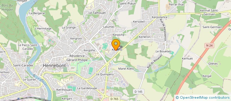 localisation de l'entreprise GROUPE KERN  HENNEBONT