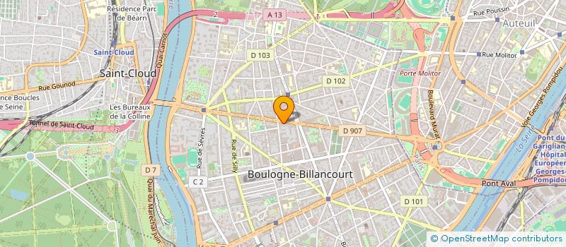 localisation de l'entreprise GROUPE KLARITY à BOULOGNE-BILLANCOURT
