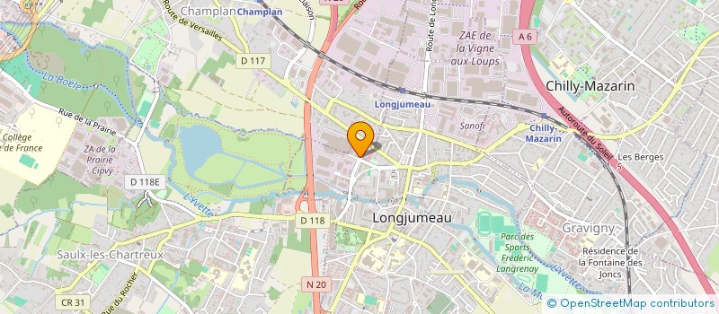 localisation de l'entreprise GROUPE L'ASSURANCE DU BON CHOIX à LONGJUMEAU