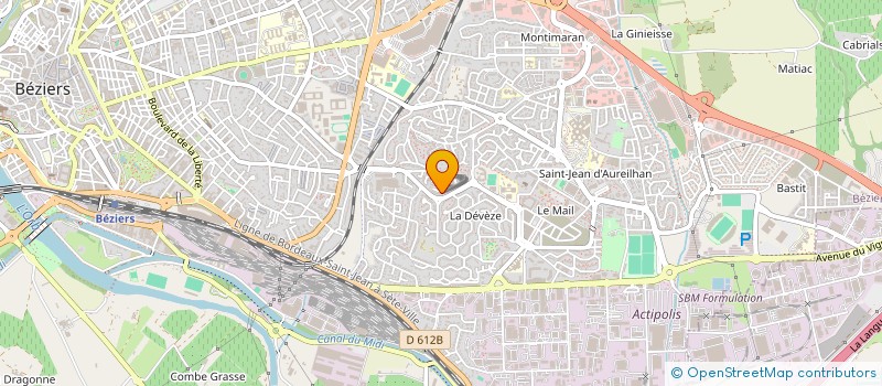 localisation de l'entreprise GROUPE LA CONDAMINE à BEZIERS