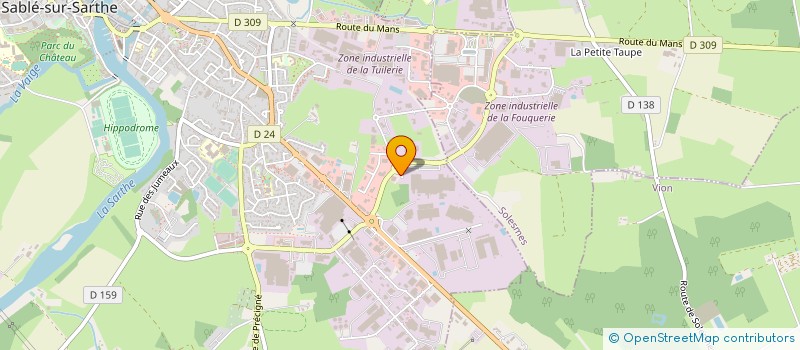 localisation de l'entreprise GROUPE LA SABLESIENNE  SOLESMES