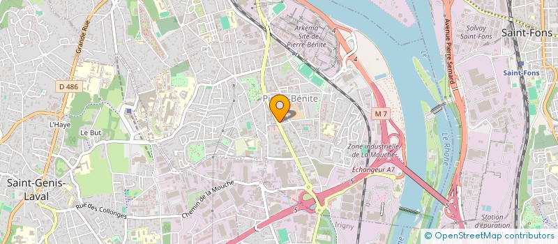 localisation de l'entreprise GROUPE LABEL FENETRE  OULLINS-PIERRE-BENITE