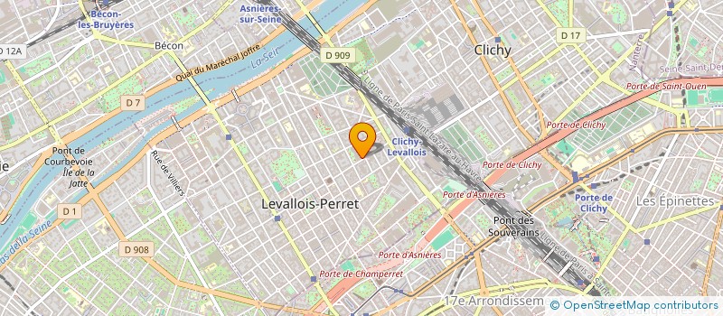localisation de l'entreprise GROUPE LACORTE  LEVALLOIS-PERRET