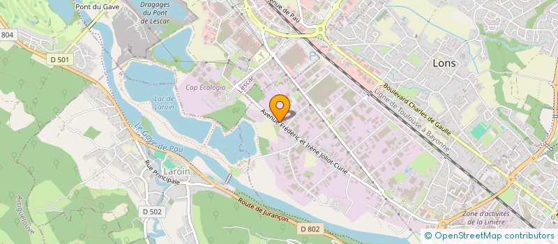 localisation de l'entreprise GROUPE LACOSTE à LONS