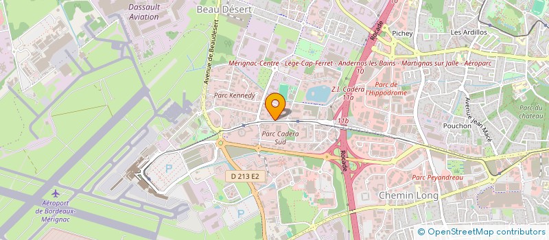 localisation de l'entreprise GROUPE LAFAYETTE à MERIGNAC