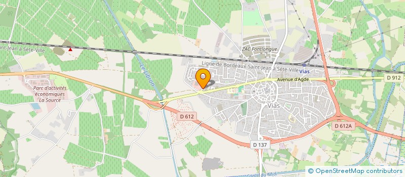 localisation de l'entreprise GROUPE LAFITTE à VIAS
