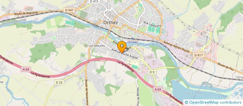 localisation de l'entreprise GROUPE LAFONT  ORTHEZ