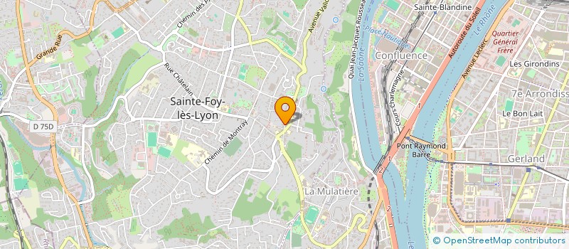 localisation de l'entreprise GROUPE LANCELOT IMMOBILIER à SAINTE-FOY-LES-LYON