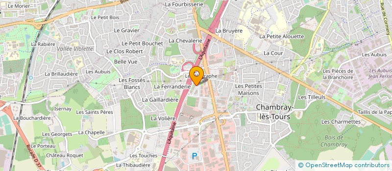 localisation de l'entreprise GROUPE LAURINE DECO  CHAMBRAY-LES-TOURS