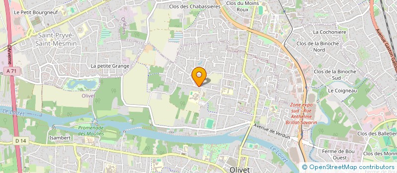 localisation de l'entreprise GROUPE LAZ à OLIVET