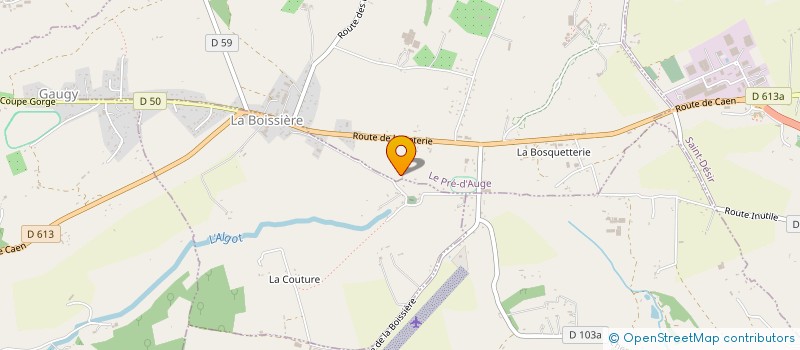 localisation de l'entreprise GROUPE LBI à LA BOISSIERE