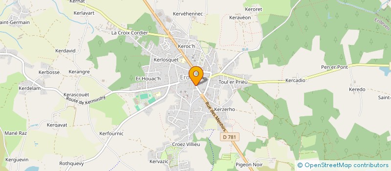 localisation de l'entreprise GROUPE LE HEN à ERDEVEN