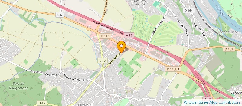 localisation de l'entreprise GROUPE LEBLANC  ORGEVAL