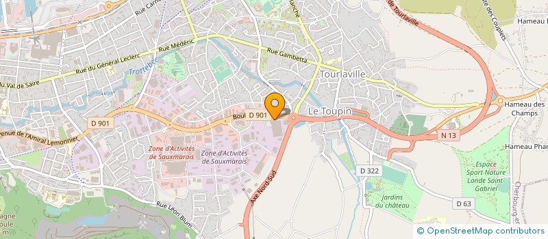 localisation de l'entreprise GROUPE LECAUX IMPRIMERIES  CHERBOURG-EN-COTENTIN