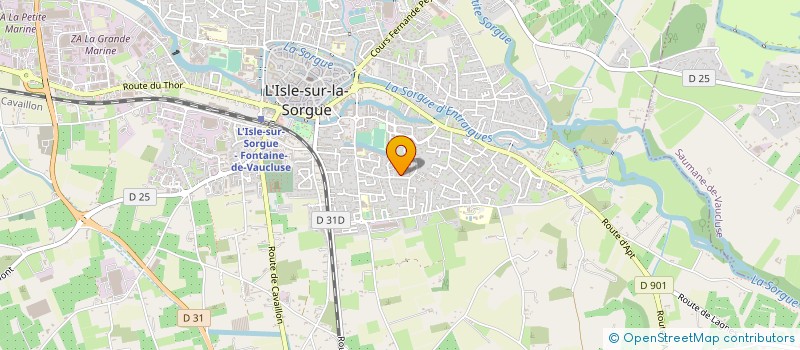 localisation de l'entreprise GROUPE LEFEE ELECTRICITE  L'ISLE-SUR-LA-SORGUE