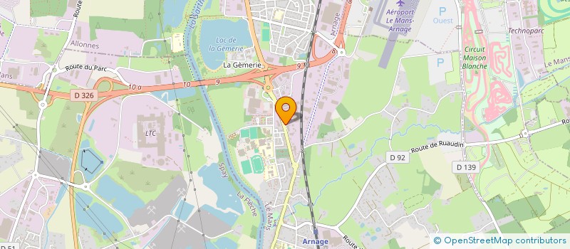 localisation de l'entreprise GROUPE LEFEVRE INVEST  ARNAGE