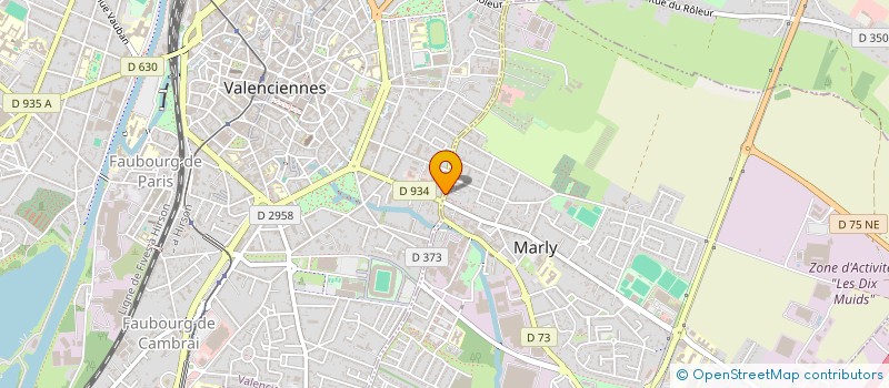 localisation de l'entreprise GROUPE LEGIKLOD INFORMATIQUE  VALENCIENNES