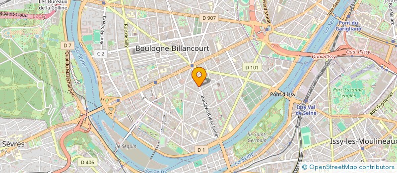 localisation de l'entreprise GROUPE LEMOINE à BOULOGNE-BILLANCOURT