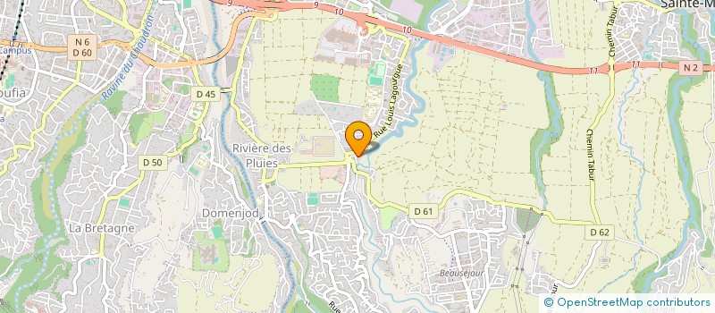 localisation de l'entreprise GROUPE LES BATISSEURS DE LA REUNION  SAINTE-MARIE