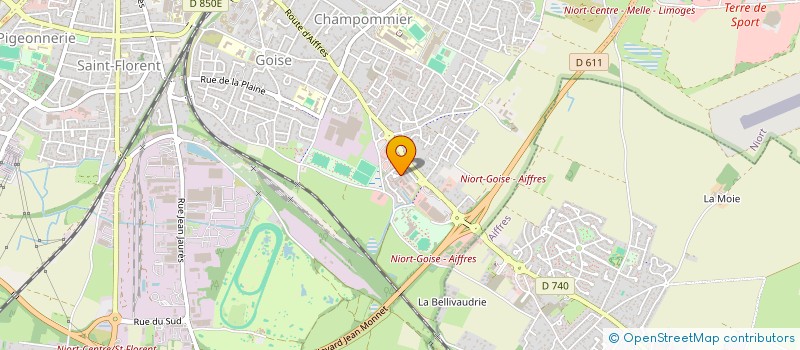 localisation de l'entreprise GROUPE LES PRINTANIERES à NIORT