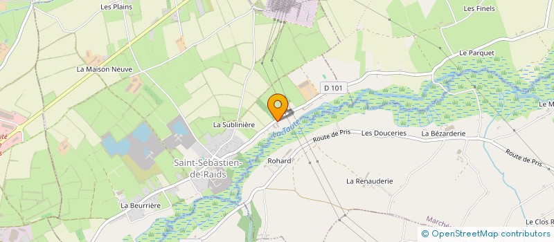 localisation de l'entreprise GROUPE LESAULNIER  SAINT-SEBASTIEN-DE-RAIDS