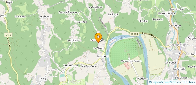 localisation de l'entreprise GROUPE LESCALMEL  VITRAC