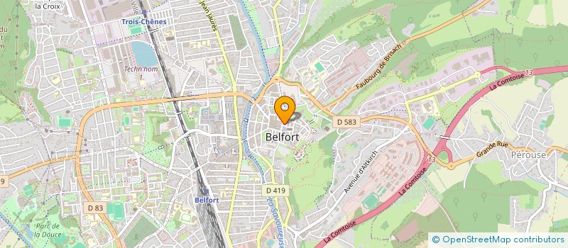 localisation de l'entreprise GROUPE LEXLEGATI à BELFORT