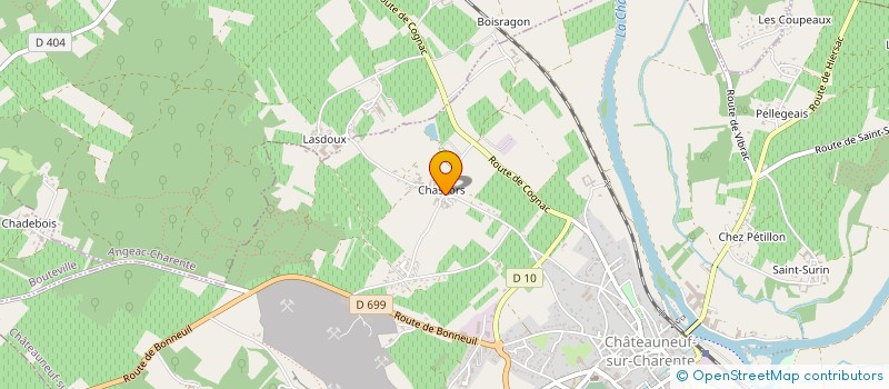 localisation de l'entreprise GROUPE LHERAUD à ANGEAC-CHARENTE