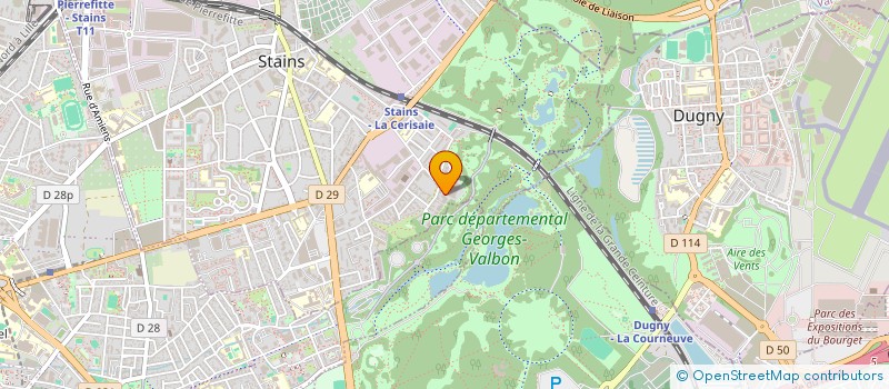localisation de l'entreprise GROUPE LINGA  STAINS