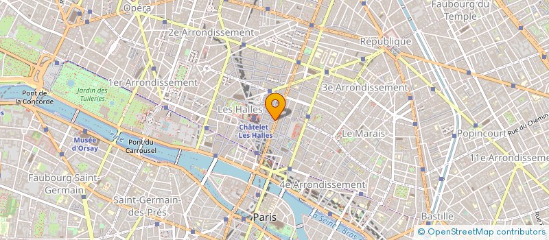 localisation de l'entreprise GROUPE LINGE DE MAISON ET D'HOTELLERIE à PARIS