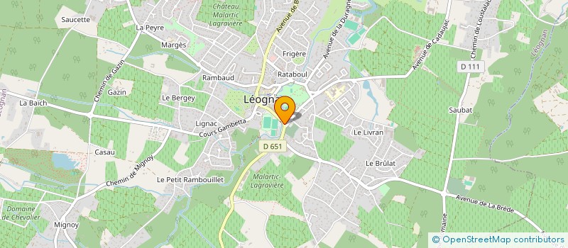 localisation de l'entreprise GROUPE LOCAL DES GRAVES - ACTION DES CHRETIENS POUR L'ABOLITION DE LA TORTURE à LEOGNAN
