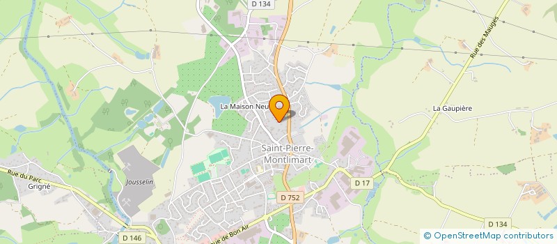 localisation de l'entreprise GROUPE LOTUS INVEST à MONTREVAULT-SUR-EVRE