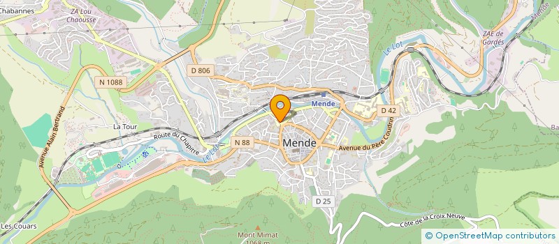 localisation de l'entreprise GROUPE LOZERIEN DE L'ECOLE MODERNE à MENDE