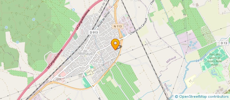 localisation de l'entreprise GROUPE LPZ  MILHAUD