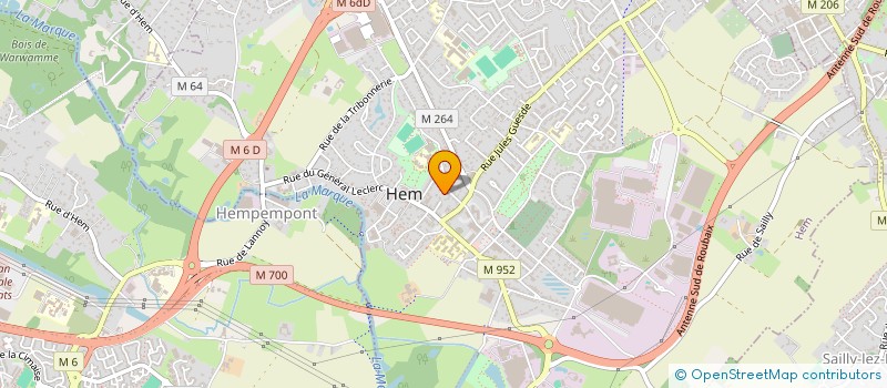 localisation de l'entreprise GROUPE LRP  HEM