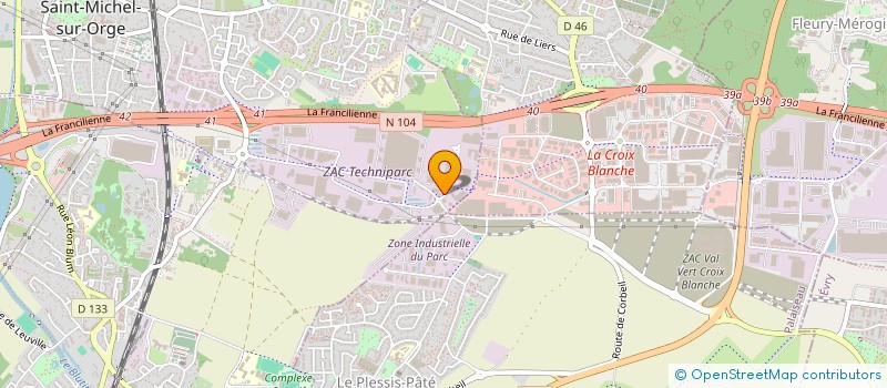 localisation de l'entreprise GROUPE LTE à SAINT-MICHEL-SUR-ORGE
