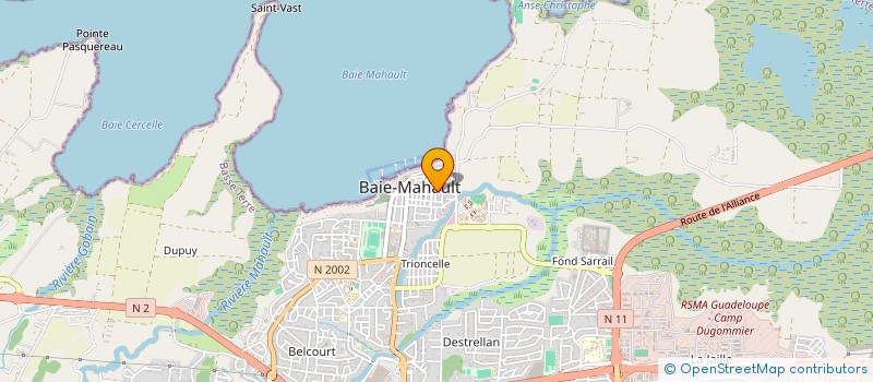 localisation de l'entreprise GROUPE LUBIN SERVICES  BAIE-MAHAULT