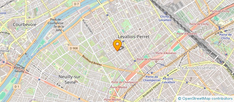 localisation de l'entreprise GROUPE LUDERIC à LEVALLOIS-PERRET