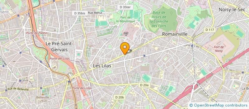 localisation de l'entreprise GROUPE LUNEL LOGISTICS à LES LILAS