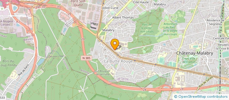 localisation de l'entreprise GROUPE LUTECIA à CHATENAY-MALABRY