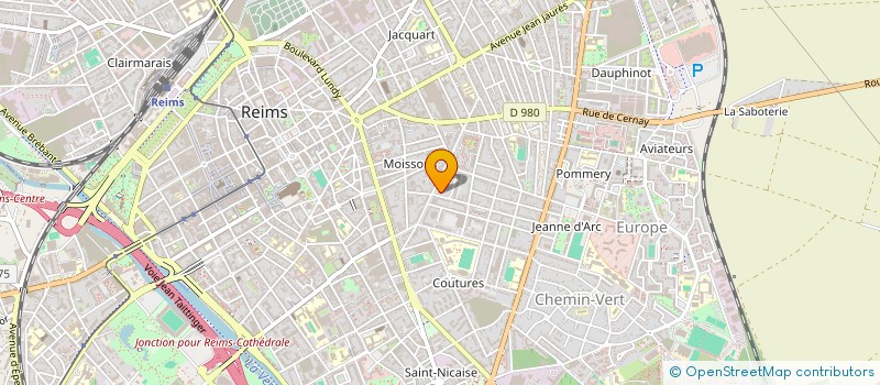 localisation de l'entreprise GROUPE LWF à REIMS