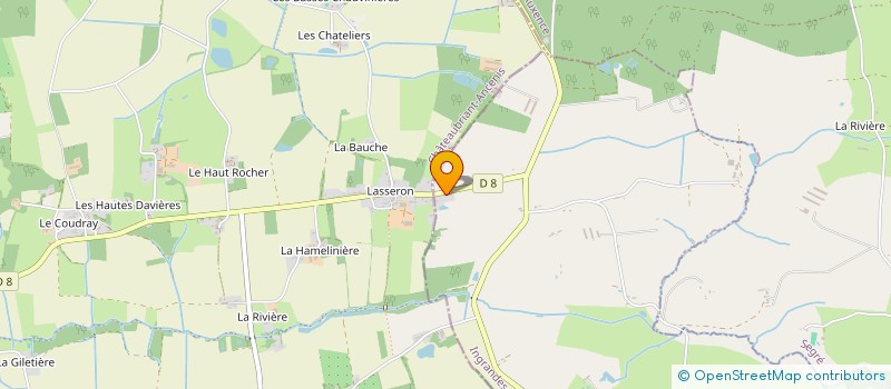 localisation de l'entreprise GROUPE LYRIQUE DE L'OUEST  INGRANDES-LE-FRESNE-SUR-LOIRE