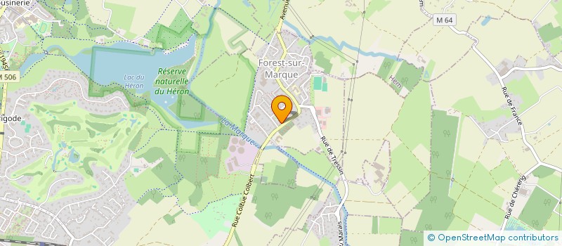 localisation de l'entreprise GROUPE M  FOREST-SUR-MARQUE