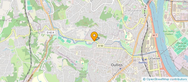 localisation de l'entreprise GROUPE M  OULLINS-PIERRE-BENITE